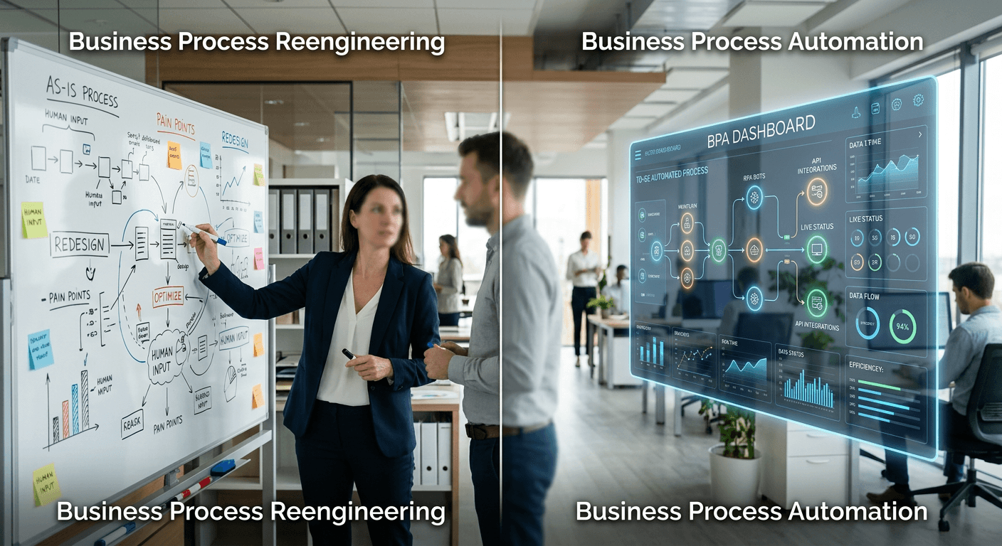 Comparing Business Process Reengineering and Automation Strategies